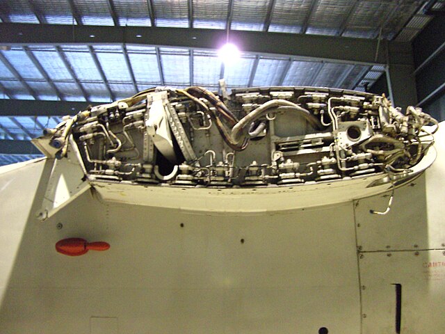 Starboard wing root and fold mechanism (note: wing removed)