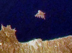 Iraklioninlahti satelliittikuvassa.