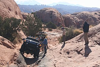 Rock crawling Extreme type of recreational off-road driving