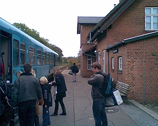<span class="mw-page-title-main">Hammerum railway station</span> Railway station in Jutland, Denmark