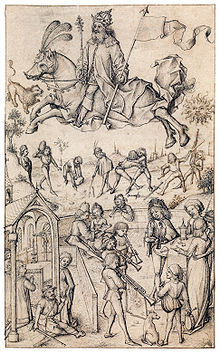 The Sun and his children, drawing from the "Housebook" Hausbuch Wolfegg 14r Sol.jpg