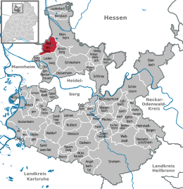 Heddesheim - Localizazion
