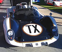 The Howmet TX was built on the McKee Mk.9 chassis. This is the first example of two built in period. Howmet TX 2 Front.jpg