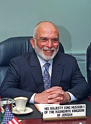 King Hussein of Jordan Hussein of Jordan 1997.jpg