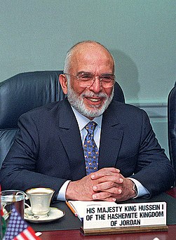 الملك حسين بن طلال عام 1997م