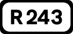 Дорожный щит R243}}