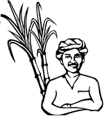 Indian Election Symbol sugarcane farmer.png