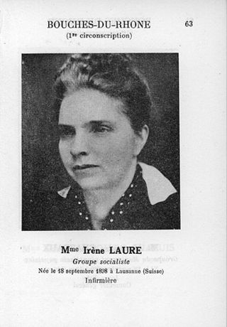 <span class="mw-page-title-main">Irène Laure</span> French socialist activist and politician