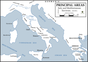 Italio kaj ĉirkaŭaĵo, 218 BC.gif