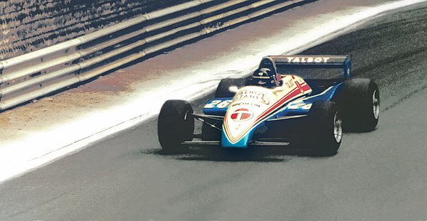 During the 1981-82 seasons, Ligier were sponsored by Talbot.