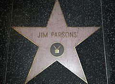Parsons' Hollywood Walk of Fame star Jim Parsons Walk of Fame Star.jpg