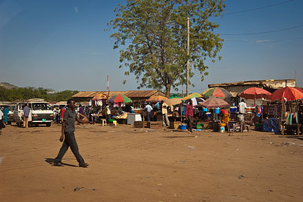 The market in Juba.