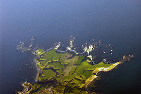 Widok z lotu ptaka na półwysep Kaikoura.