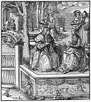 Maximilian und Maria (Illustration aus dem Weißkunig)