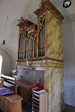 Kath Pfarrkirche hl Joseph Eberau Interior 13.jpg