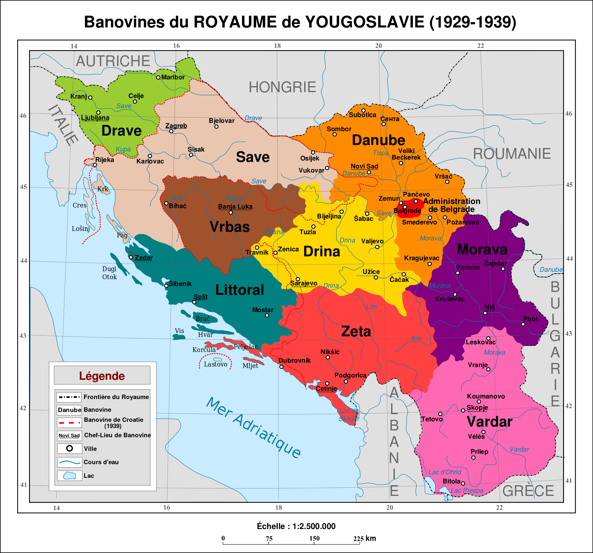 Kingdom of Yugoslavia FileKingdom of Yugoslavia 19291939frsvg Wikimedia Commons