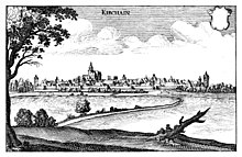 Kirchhain – Auszug aus der Topographia Hassiae von Matthäus Merian 1655