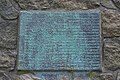 Deutsch: Tafel am Kriegerdenkmal der ehemaligen Gemeinde Neurahlstedt in Hamburg-Rahlstedt.