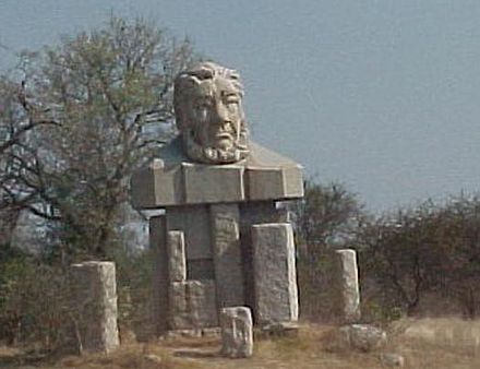 Kruger monument in front of the Paul Kruger Gate.
