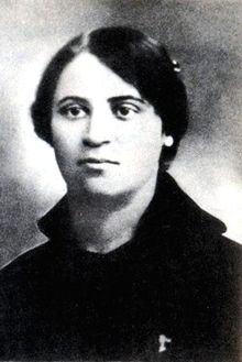 A portrait photograph of Halyna Kuzmenko