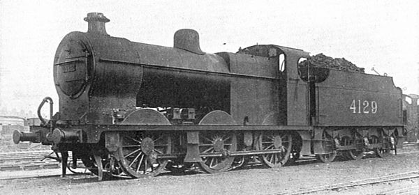 4129 with number on the tender, pre-1928