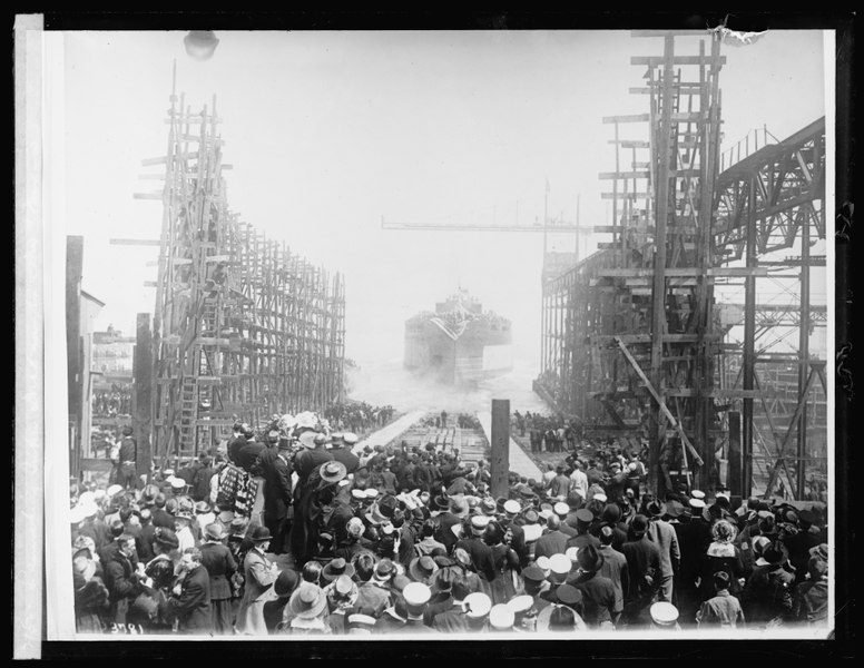 File:Launching Super Dreadnaughts, New Mexico LCCN2016826222.tif