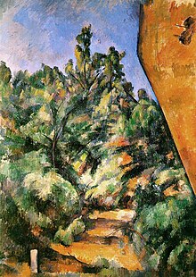 Le Rocher rouge, par Paul Cézanne, Yorck.jpg