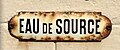 Une ancienne plaque au Touquet-Paris-Plage.
