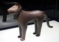 Leopard aquamanile; 17th century; brass; Ethnological Museum of Berlin (Germany)