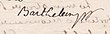 Signature de François Barthélemy