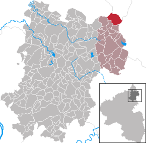 Poziția Liebenscheid pe harta districtului Westerwaldkreis