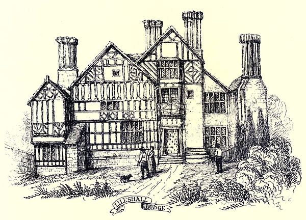 Lodge at Lilleshall Abbey, home of the Leveson family after the Dissolution of the Monasteries.