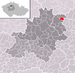 Lobeč - Carte