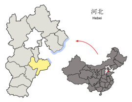 Cangzhou beliggenhed i Hebei