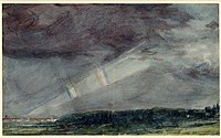 Londra da Hampstead Heath in una tempesta di John Constable 1831.jpg