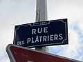 Lyon 9e - Rue des Plâtriers - Plaque (fév 2019).jpg