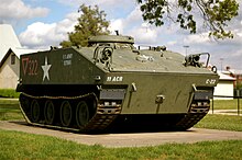 M114 in markings of the U.S. 11th Armored Cavalry Regiment on display at the Fort George G. Meade Museum M114.jpg