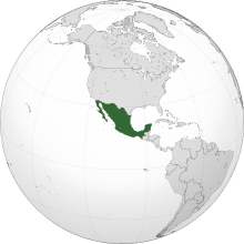 墨西哥合眾國的位置
