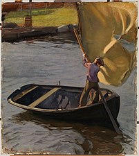 Jongen op zeilboot (1902)