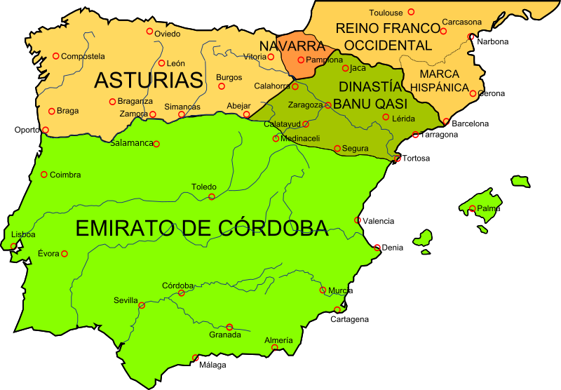 File:Map Iberian Peninsula 910-es.svg