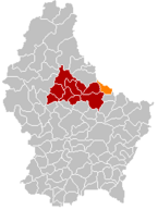 Plats för Reisdorf i Storhertigdömet Luxemburg