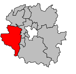 Canton d'Ars-sur-Moselle - Carte