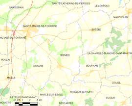 Mapa obce Sepmes