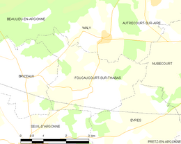Foucaucourt-sur-Thabas – Mappa