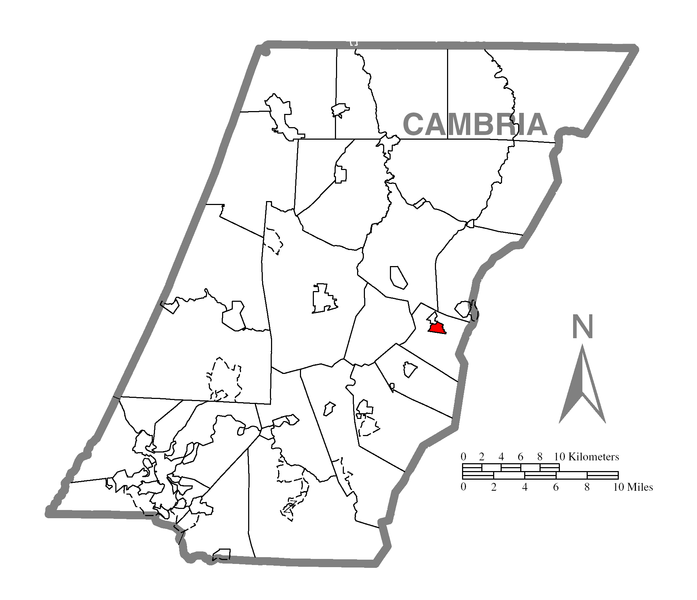 File:Map of Cresson, Cambria County, Pennsylvania Highlighted.png