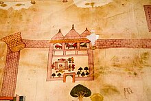 1717 CE Map of Ayodhya's Ram Mandir at Jaipur City Palace Map of Ram Mandir in Ayodhya at Jaipur City Palace.jpg