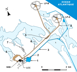 Plan du complexe de lancement 39 du Centre spatial Kennedy