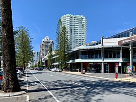 Marine Parade in Coolangatta, Queensland, 2020, 01.jpg