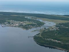 Aerial view of Masset