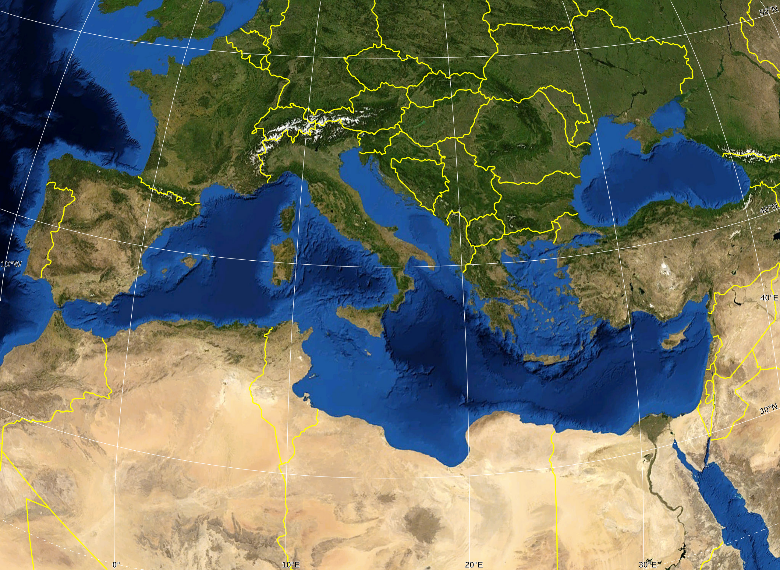 The Mediterranean Sea, Political Map With Subdivisions, Straits, Islands  And Countries. Connected To The Atlantic Ocean, Surrounded By The Mediterranean  Basin, Almost Completely En Royalty Free SVG, Cliparts, Vectors, and Stock  Illustration.